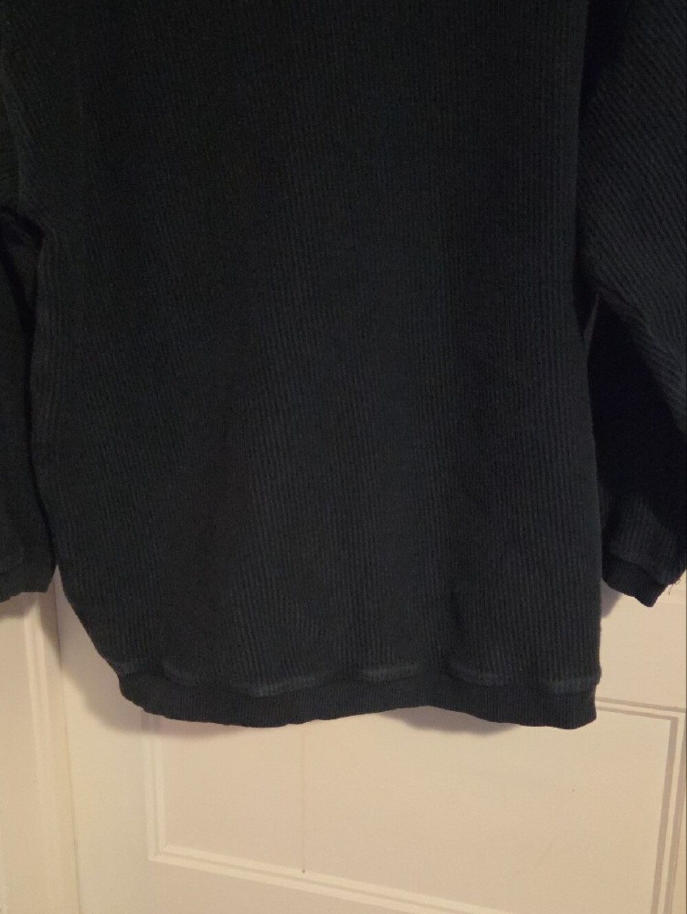 aerie Womens Black Half-Zip Ribbed Pullover - Picture 10 of 12